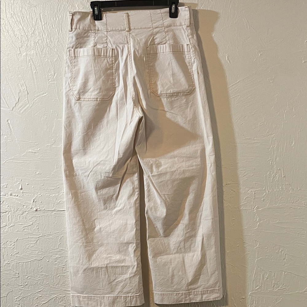 Maeve Wide Leg Pants in Off-White/Cream - Picture 5 of 6
